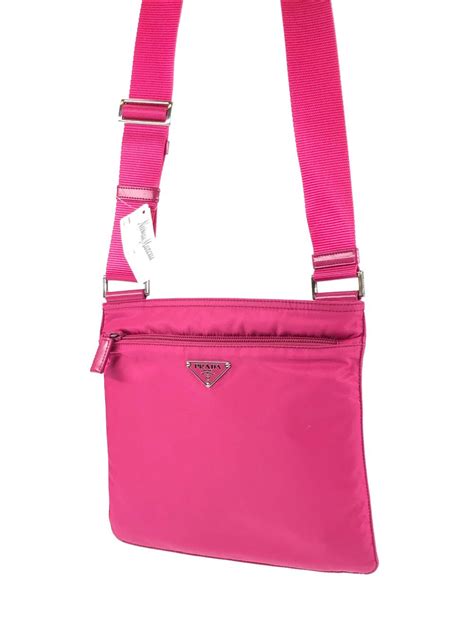 pink prada nylon shoulder bag|prada outlet shoulder.